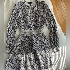 Aqua tiered dress - size small